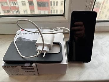 xiomi redmi not 10: Redmi Note 14, 256 GB, rəng - Qara, Zəmanət, Sensor, Barmaq izi — 2
