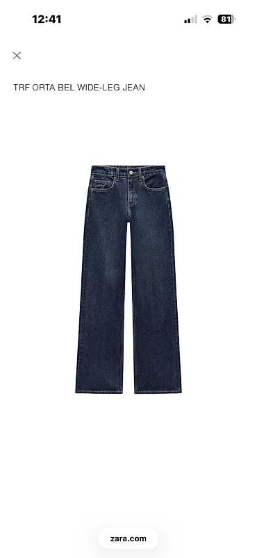 online geyim: Cins şalvar, Zara, M — 9