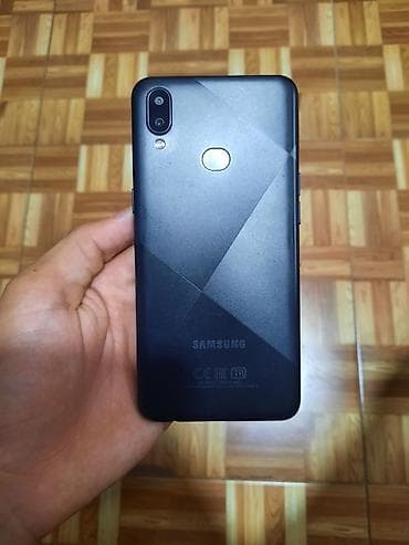 samsung galaxy s7 ekran: Samsung Galaxy A10s, 32 GB, rəng - Qara, Barmaq izi, İki sim kartlı — 4