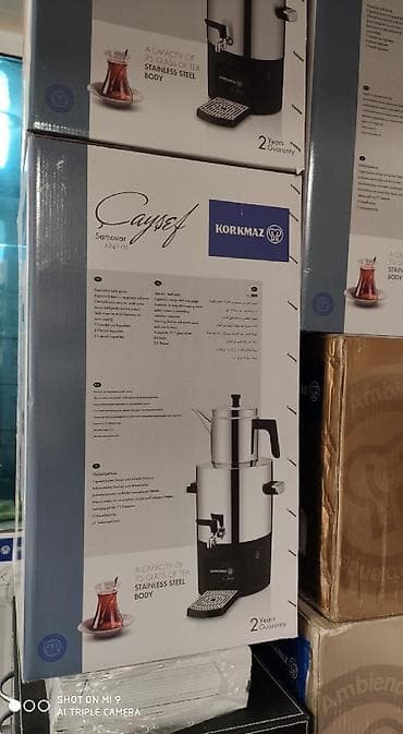 samavar: Samovar elektrik samovar Korkmaz Turk istehsali 5 litr su 2 litr cay — 8