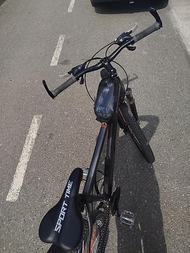 SPORT TIME dağ velosipedi - Çərçivə: mat qara rəngli, “SPORT TIME”