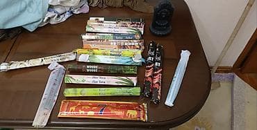 Бытовая химия: Aromatik buxur çubuqları dəsti + buxurdanlıq Məhsul: Ev və iş — 2