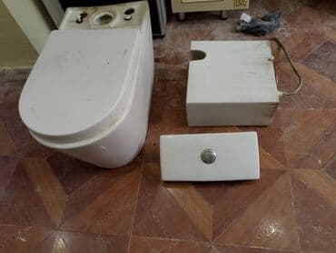 Unitaz və arxa göyərti (bak) komplekti - Yerüstü (floor-standing)