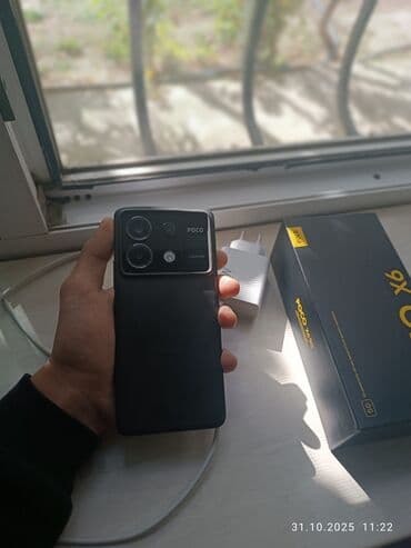 Poco X6, 256 GB, rəng - Qara, Face ID, Barmaq izi