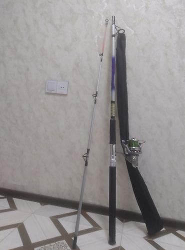 Balıq ovu üçün dəst - 2 hissəli balıqçılıq çubuğu: yüngül ərintidən