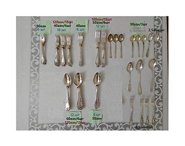 ЦЕНА указана на общем фото В публикации 6 фотографий Столовые приборы