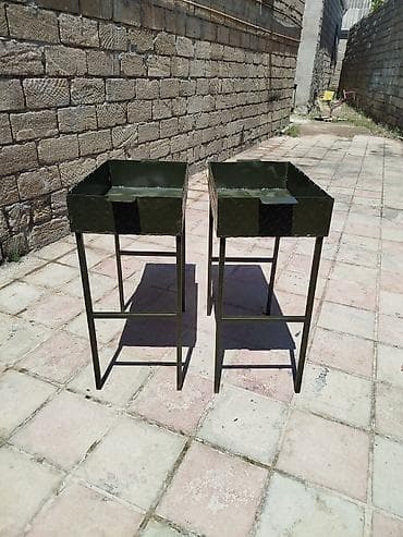 manqal şiş: İki bölməli metal manqal/şiş qabı - Material: qalın metaldan — 2