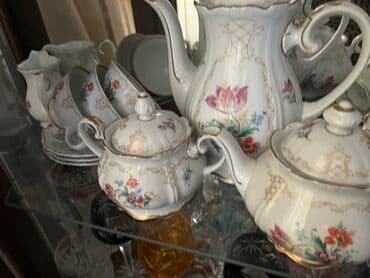 soba servisi: Çay dəsti, rəng - Ağ — 1