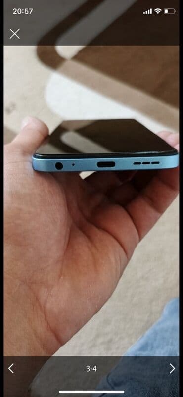 телефон fly nimbus 3: Infinix HOT 30i, цвет - Голубой, Сенсорный — 3