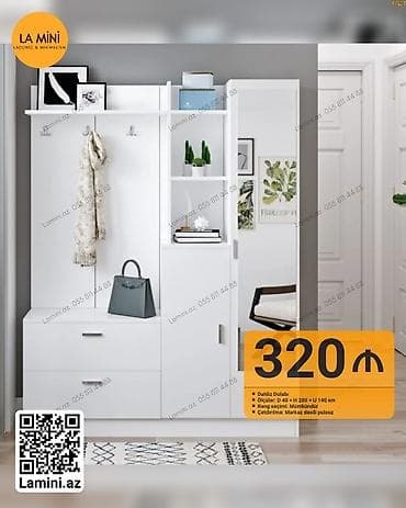 Dəhliz dolabı – La Mini dizayn - Model: Dəhliz dolabı - Ölçülər: D 40