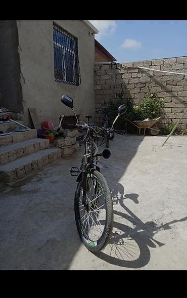 Lando 500 dağ velosipedi - Rəng: qara-yaşıl - Çərçivə: polad