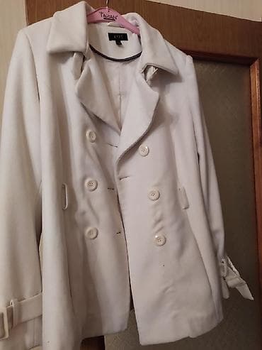 ağ palto: Ağ polupalto 40razmer.Turkiyeden alinib — 3