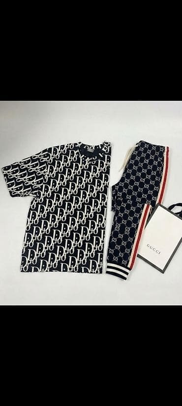 Мужской спортивный костюм, Gucci, One size, цвет - Черный — 1