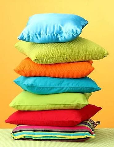 stul ustu: Dekorativ yastıq üzlükləri və doldurması - Forma: kvadrat - İstifadə — 5