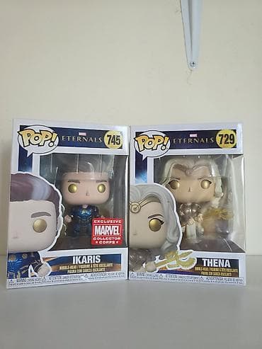 Funko Pop! Marvel Eternals fiqurları – Ikaris (#745) və Thena (#729)