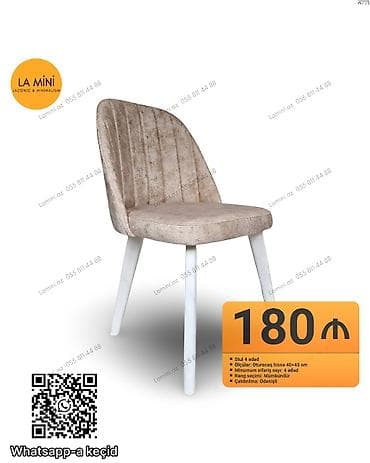 metbext masa: Mətbəx üçün, Qatlanmayan, Stul — 1