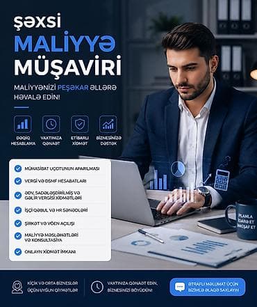 https:promo.bizon.az: Mühasibat uçotu | Hesabatlarının hazırlanması və təqdim edilməsi, Kadr uçotunun aparılması, Mühasibat uçotunun aparılması — 1