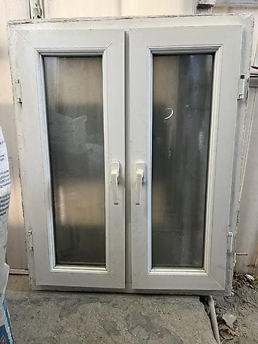PVC ikiqat açılan pəncərə çərçivəsi - Material: ağ PVC profil - lalafo.az -da PVC ikiqat açılan pəncərə çərçivəsi - Material: ağ PVC profil -