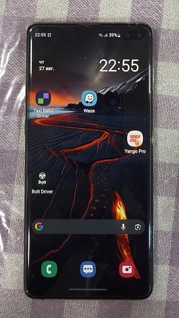 05 samsung: Samsung Galaxy S10 Plus, 128 GB, rəng - Qara, Sensor, Simsiz şarj, İki sim kartlı — 1