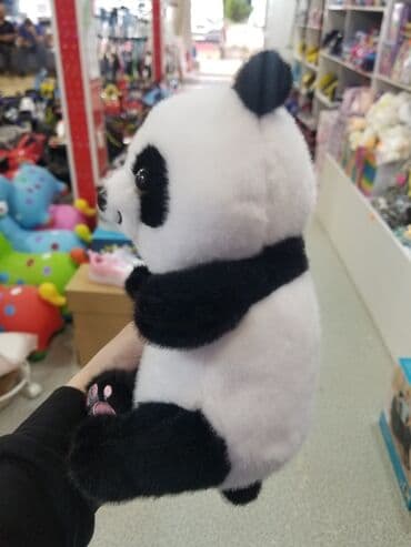 mişqa sifət: Məhsul: Yumşaq panda oyuncağı (plyuş) - Rəng: klassik qara-ağ - — 2