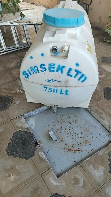 dəmir su cən: Şimşək LTD su çəni – 750 litr - Həcm: 750 L - Material: Qalın divarlı — 1