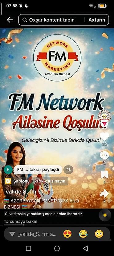 bulduk it: FM Network – Şəbəkə Marketinqi ilə gəlirinizi artırın Təklif: - FM — 1