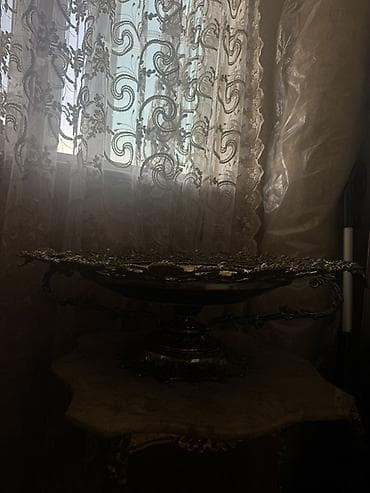 meyve qabı: Zərif dekorativ meyvə qabı – klassik üslub - Material: metal karkas — 3