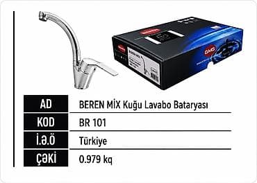 su c: Məhsul: BEREN MIX Quğu Lavabo Batariyası Kod: BR 101 İstehsal ölkəsi — 1