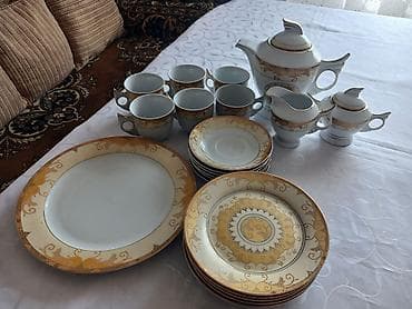 utu altligi: Çay dəsti, rəng - Ağ, Farfor — 4