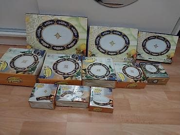 Boşqablar, 6 ədədli dəst, rəng - Göy, Kobalt, Çexiya