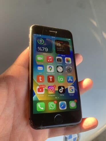 чехлы для телефонов в баку: IPhone 8, 64 ГБ, Черный, Битый — 6