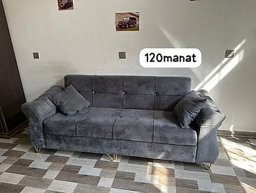 Мебель: Ofis mebelləri və aksesuarları satılır: - Boz rəngli 3 nəfərlik — 1