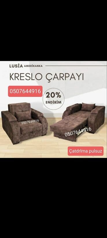 Kreslolar: Yeni, Kreslo-kravat, Parça, Kredit yoxdur, Ünvana pulsuz çatdırılma — 1