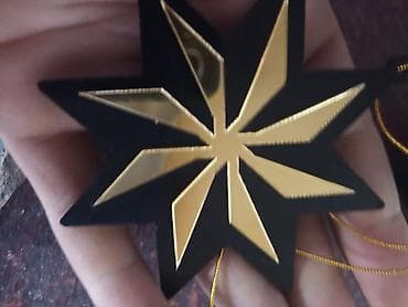 ikinci el yorgan: Hamsna Kim 30 Manat dese Satacam Məhsul: Ulduz formalı asma bəzəklər — 2