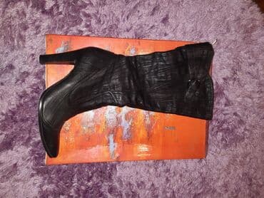 qadın botları: Ölçü: 37, rəng - Qara, Yeni — 1