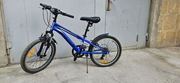 yungul kolyaska: Mavi rəngli uşaq velosipedi, dağ velosipedlərini xatırladan, qalın — 1