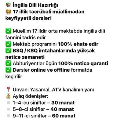 kaspi ingilis dili: Xarici dil kursu, İngilis dili, Abituriyentlər üçün — 2