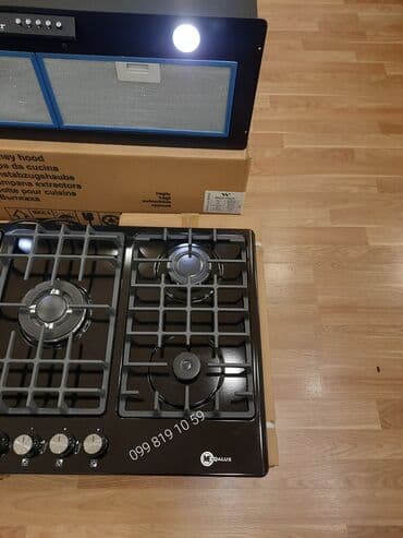 qaz pilətələri: Qaz piltesi pilitə peç qaz peci soba 📍aspirator gizli 190 azn.90 sm — 3