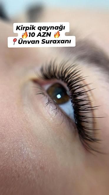 burun dolgusu qiymetleri: Xidmət: Kirpik qaynağı (eyelash extensions) - Təbii görünüşlü, sıx və — 2