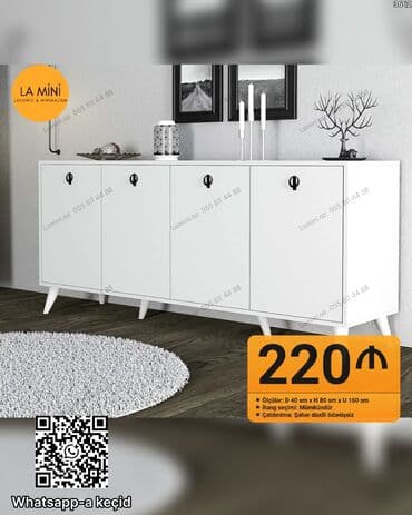 termo işlənmiş: Açılan, 4 qapılı Düz dolab — 1