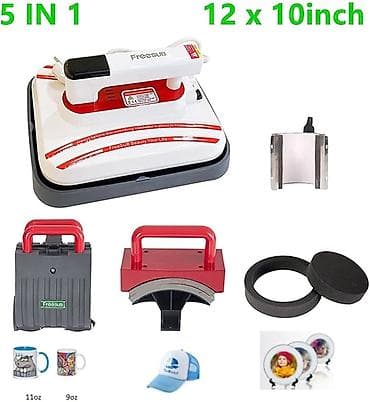 Mexaniki əl alətləri: 5-in-1 İstilik Press Maşını – 12x10” və 7x8” youtubda linkini var — 1