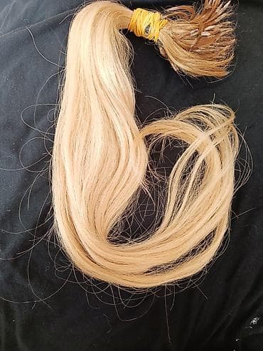 Tam tebi açıg blond saç qrami 100 120 arası uzunluğu 70sm duz saçdı — 2