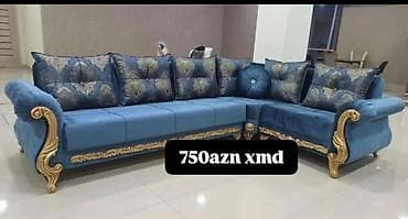 Məhsul: Künc dəsti (klassik dizayn) - Rəng: Mavi - Material: Yumşaq