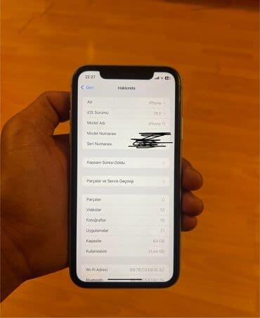 lazer qiymetleri: IPhone 11, 64 GB, Mavi, Face ID — 3