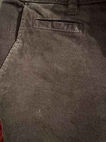 kombat şalvar: Məhsul: Korduroy kişi şalvarı - Rəng: tünd boz/qəhvəyi ton - — 1