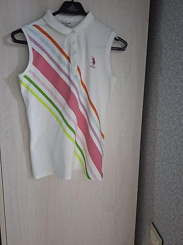Мужское поло, U.S. Polo Assn, XS, цвет - Белый — 2