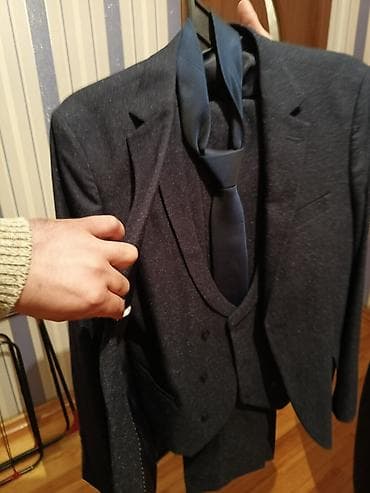 geyim kişi: Kostyum, Qış, rəng - Göy — 1