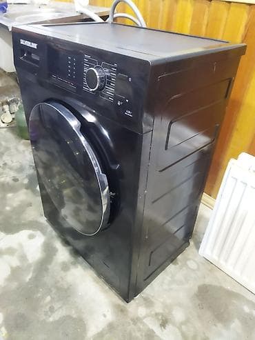 yük maşını: Silverline ön yükləməli paltaryuyan maşın - Rəng: qara, iri şüşə — 1