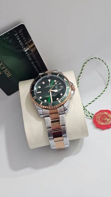 relax saat: Yeni, Qol saatı, Rolex, rəng - Yaşıl — 4