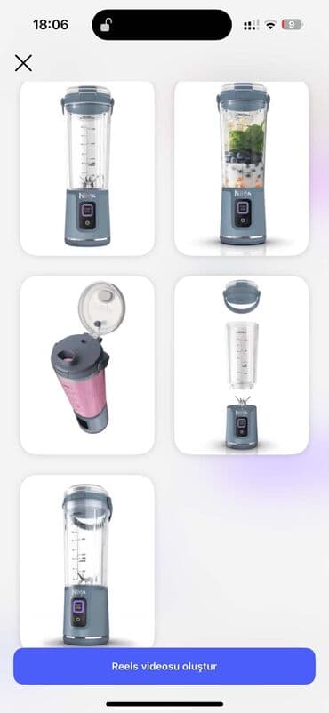 portativ hipotermik (soyuducu) paket konteyner: Portativ blender, Ninja, Yeni — 1